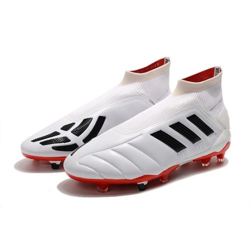 fodboldstøvler til mænd adidas Predator Mania 19 + FG ADV Hvid Sort Rød_4.jpg